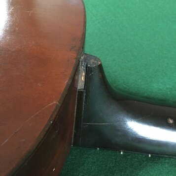 1826 Metzler Parlour Guitar Heel